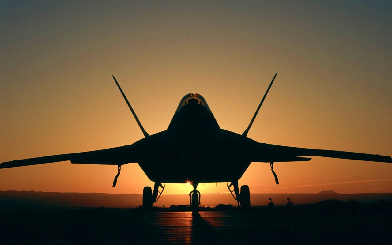 Истребитель F22 обои