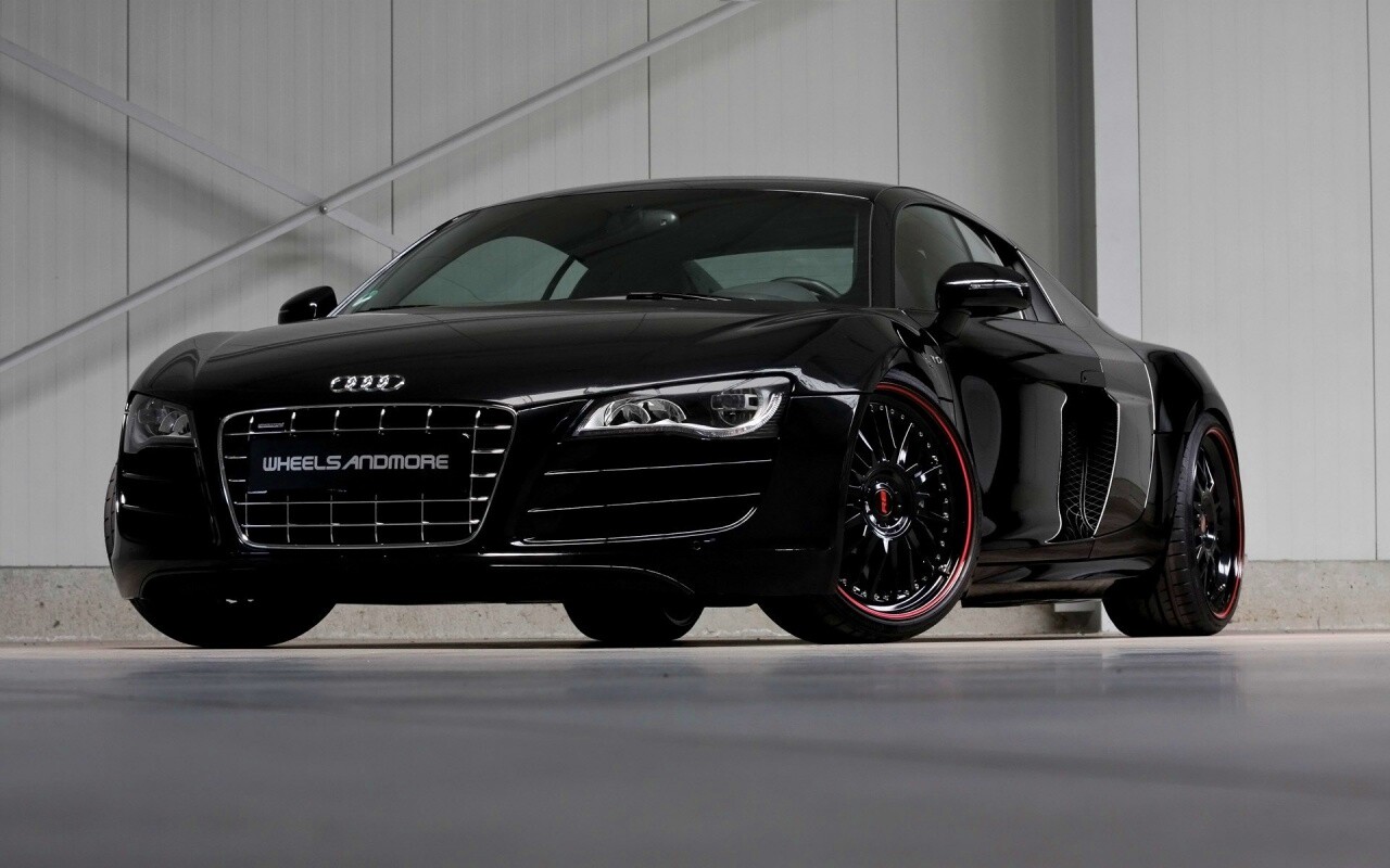 Audi черного цвета обои