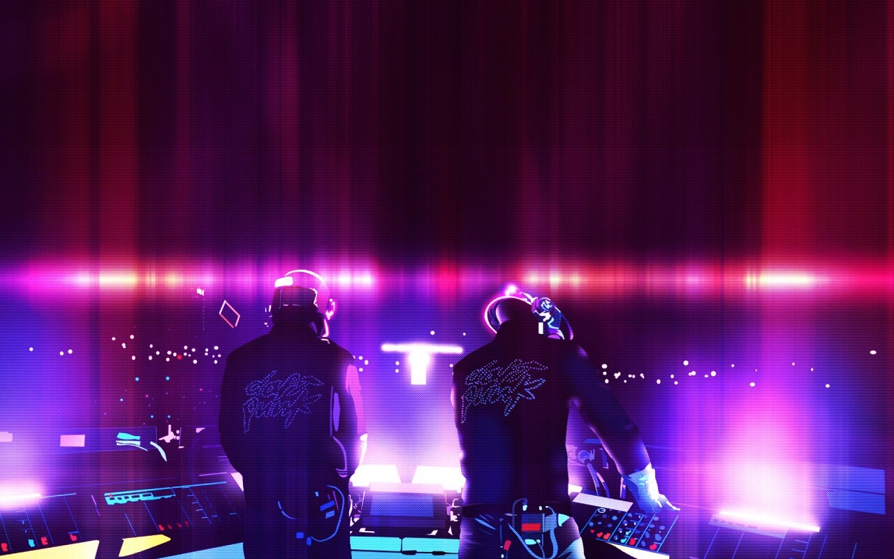Концерт Daft Punk обои