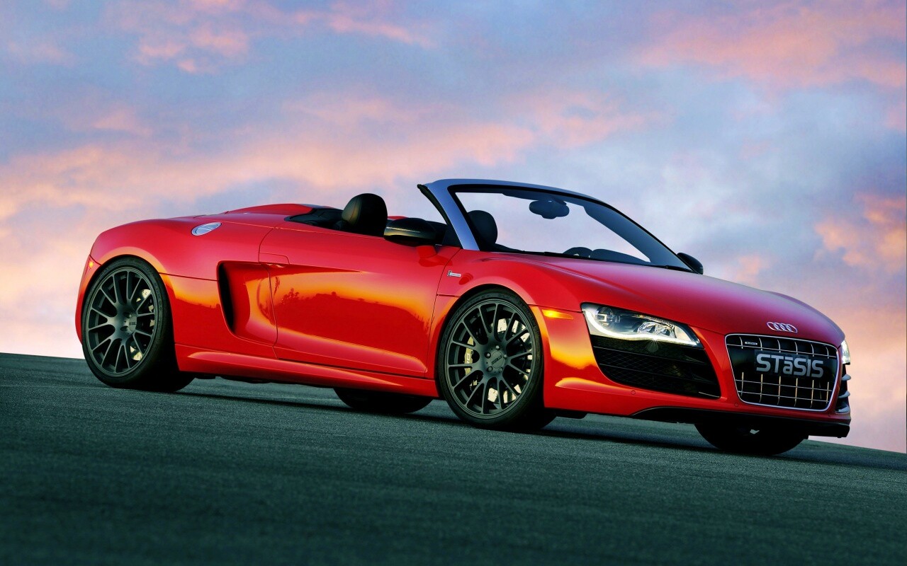 Красная Audi обои