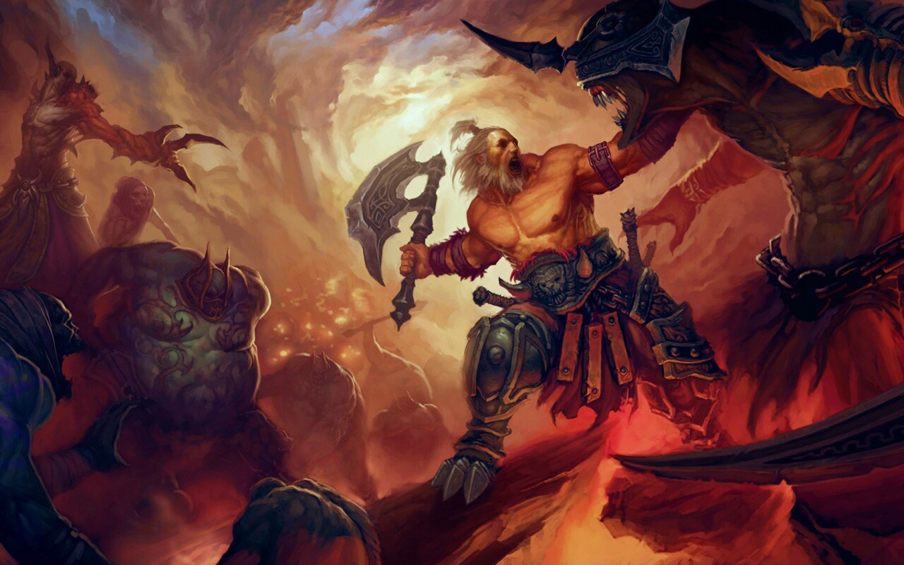 Варвар из Diablo 3 обои