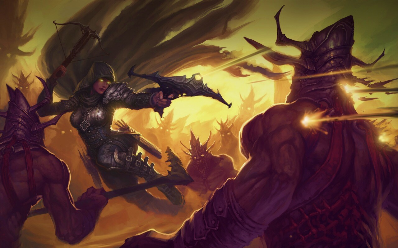 Охотник на демонов из Diablo 3 обои