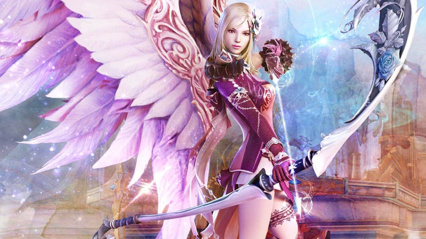 Эльфийка лучница из Aion обои