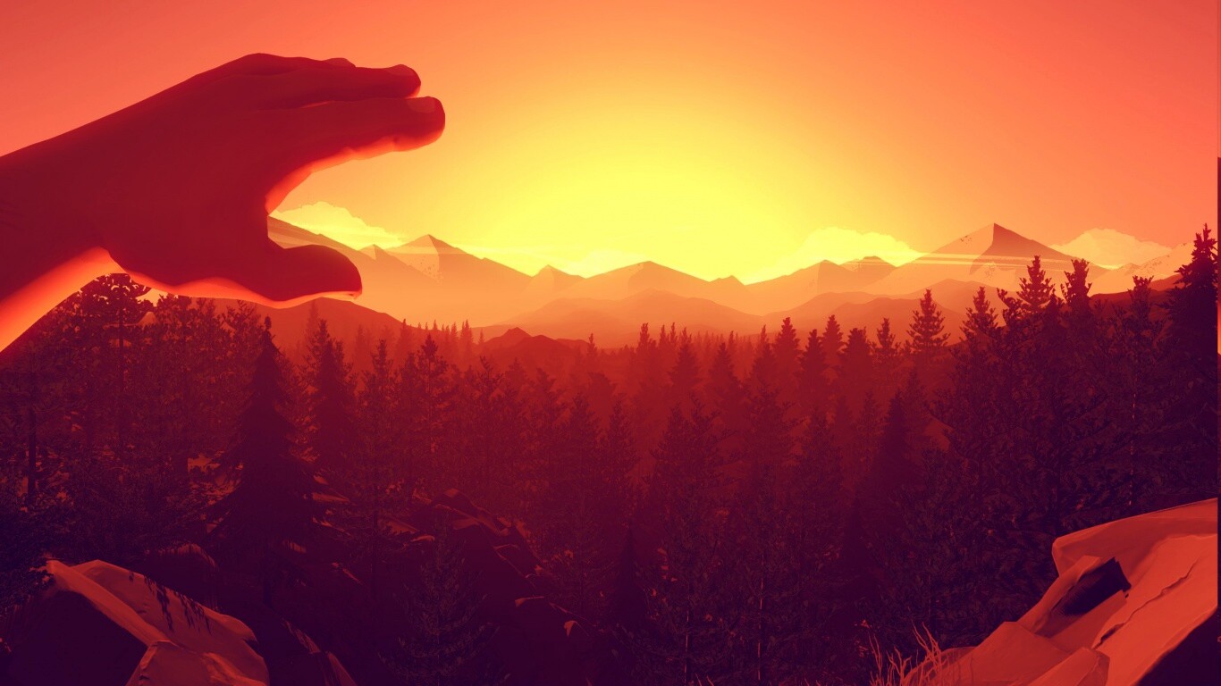 Firewatch закат обои