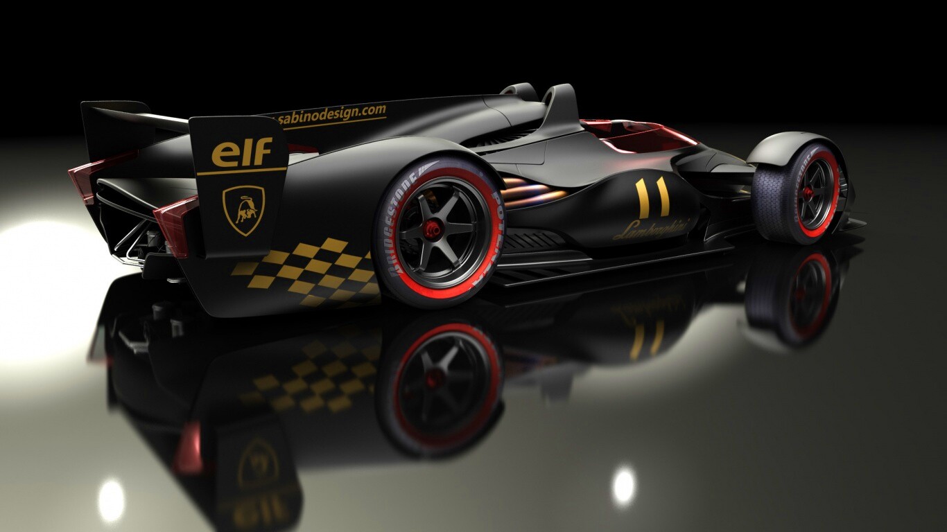Болид Lamborghini обои