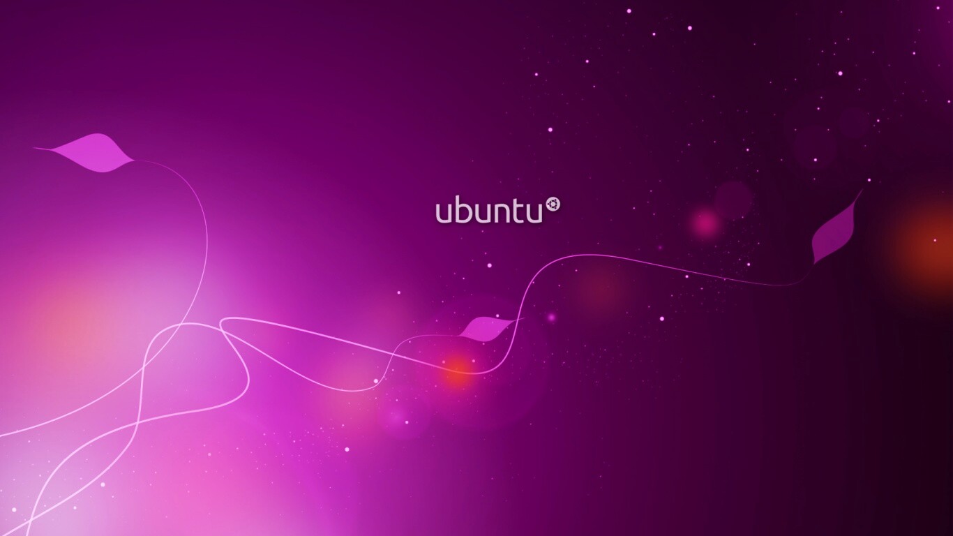 Сиреневые обои Ubuntu обои