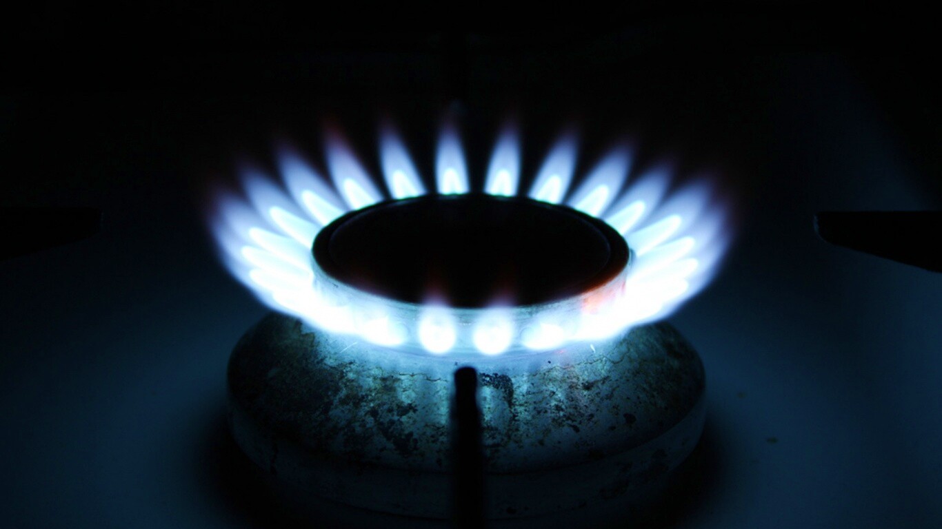 Огонь газовой конфорки обои