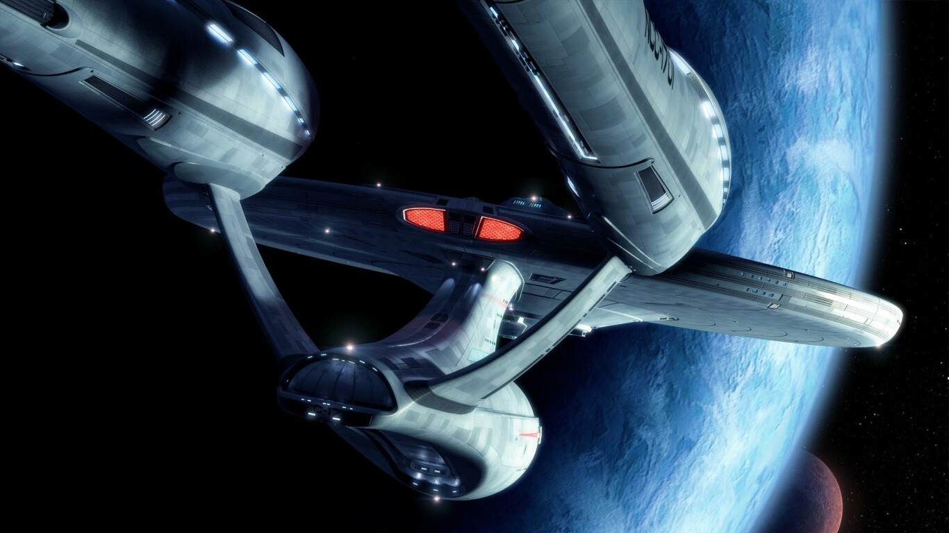Космический корабль Enterprise из Star Trek обои