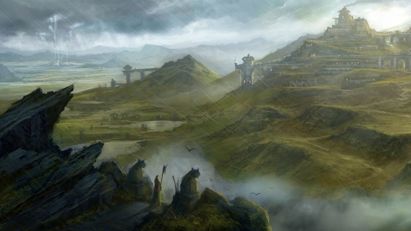 Пейзаж из Dragon Age 2 обои