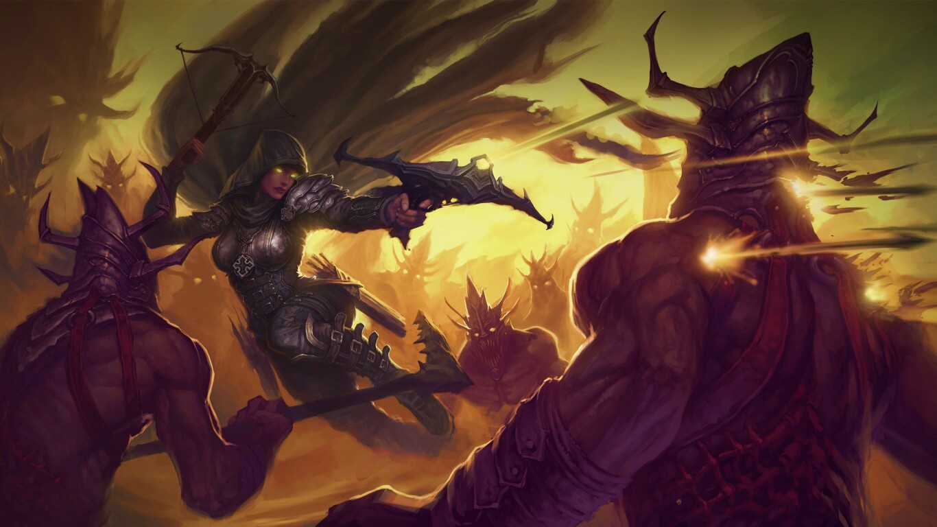 Охотник на демонов из Diablo 3 обои