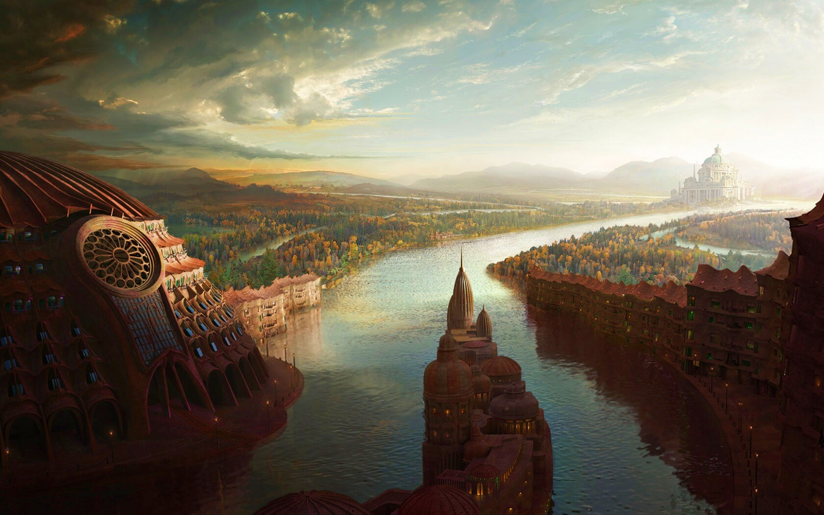 Древний город обои