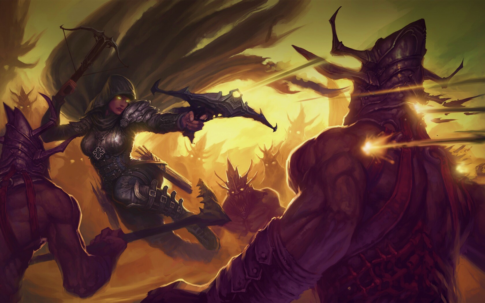 Охотник на демонов из Diablo 3 обои