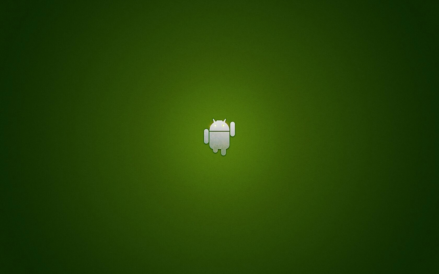 Логотип Android на зеленом фоне обои