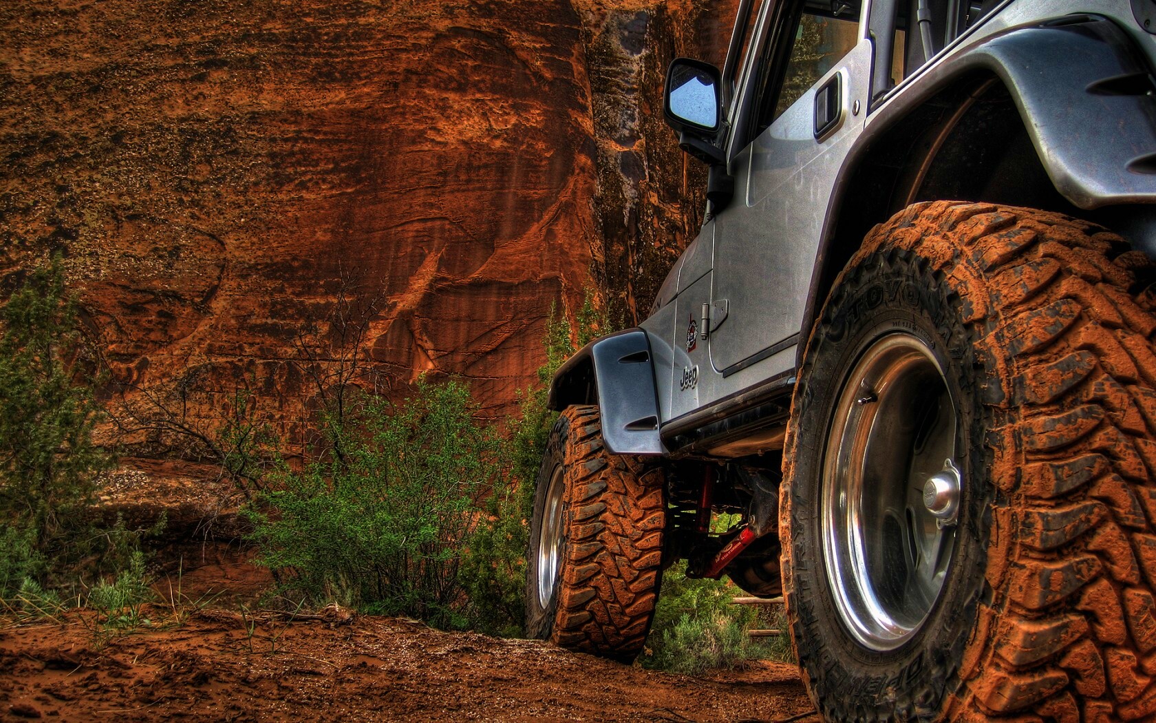 Jeep на бездорожье обои