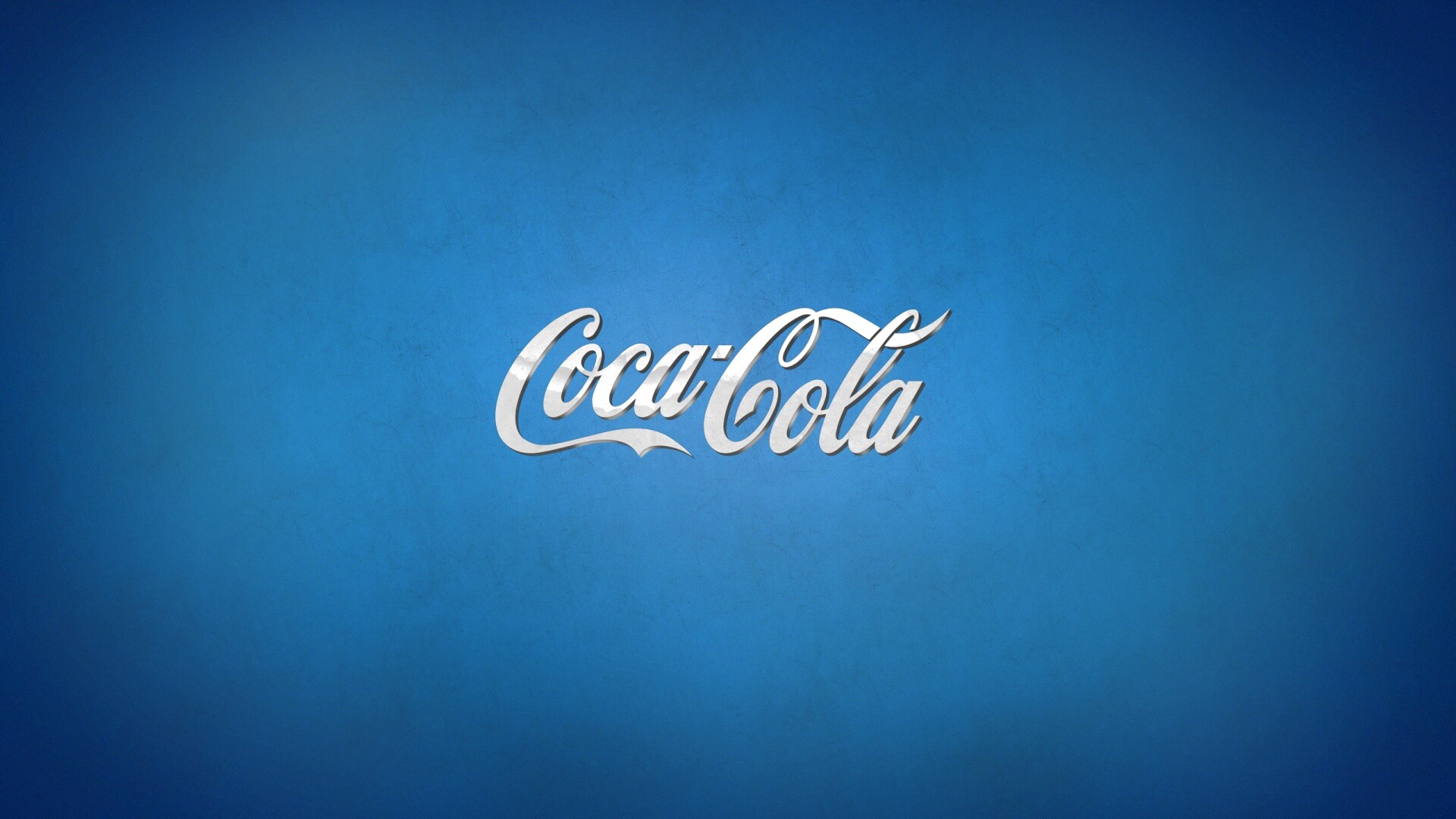 Синий логотип Coca-Cola обои