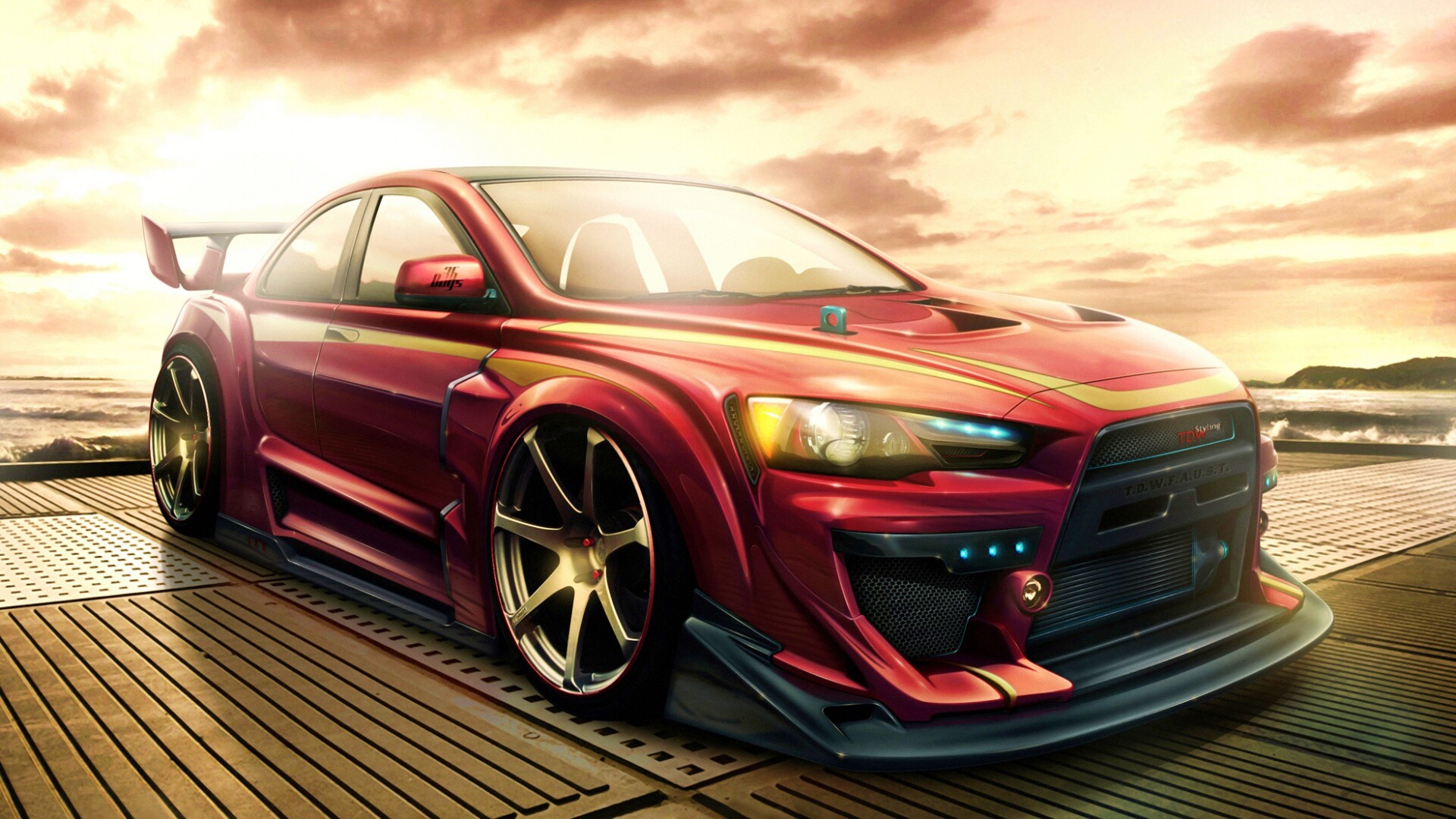 Mitsubishi тюнингованная обои