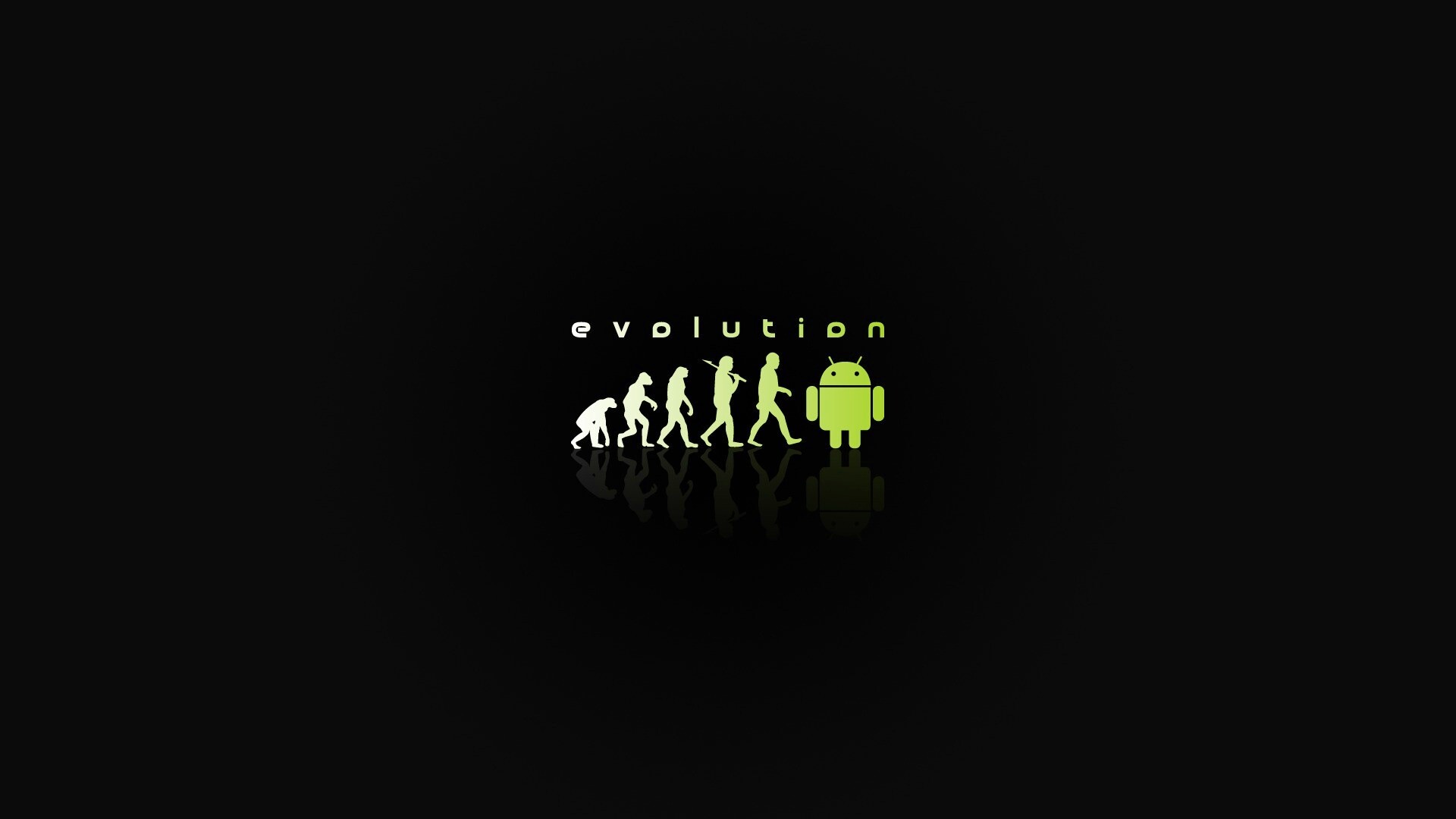 Эволюция по мнению Android обои