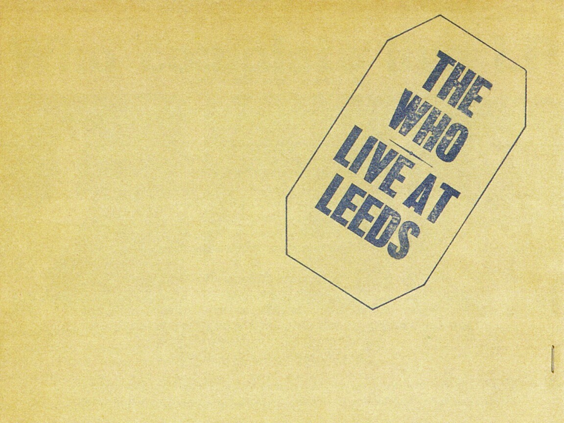The who live at leeds обои