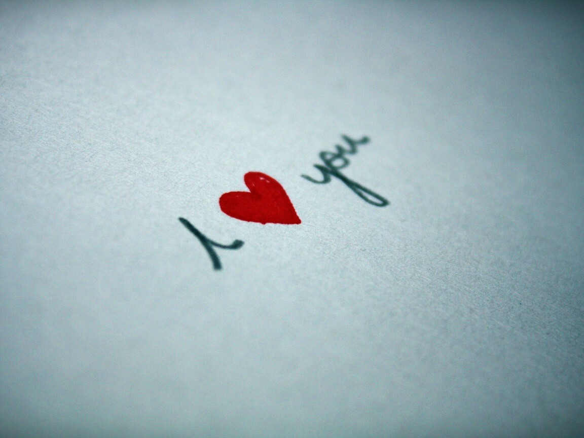 I love you обои