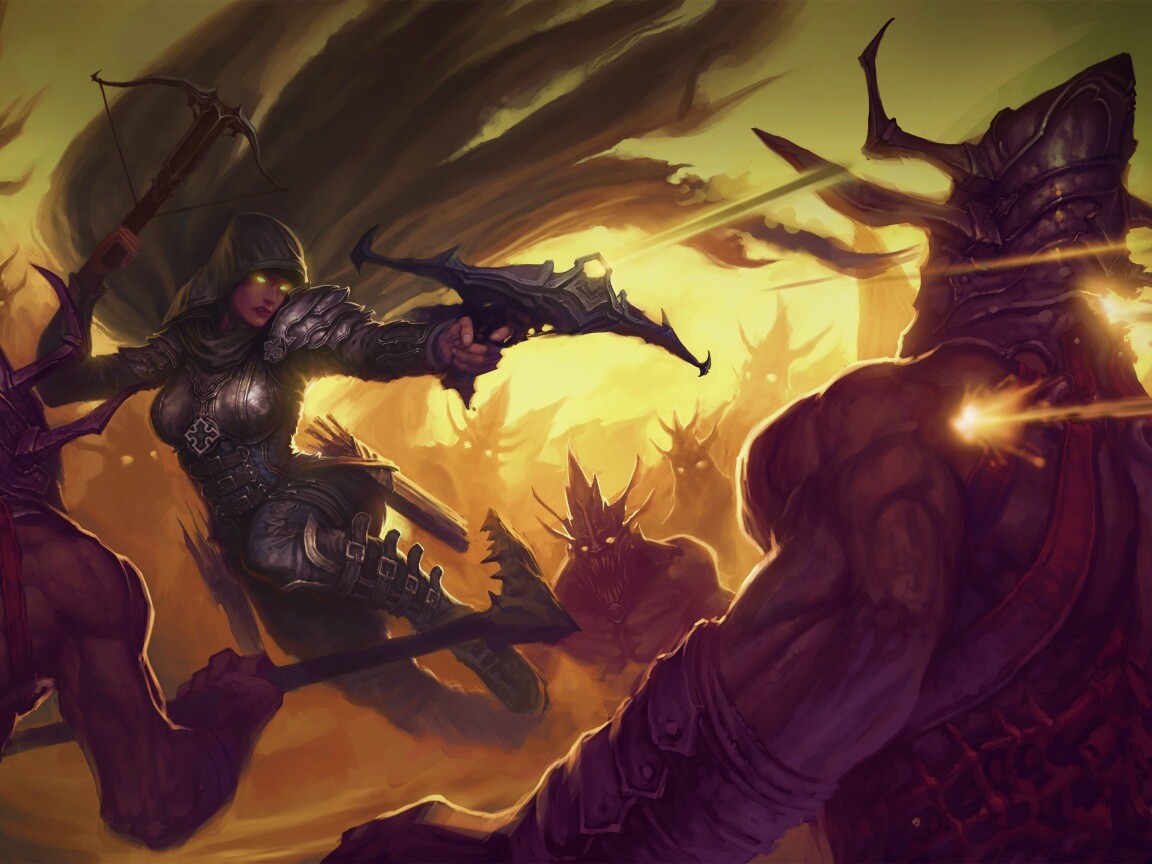 Охотник на демонов из Diablo 3 обои