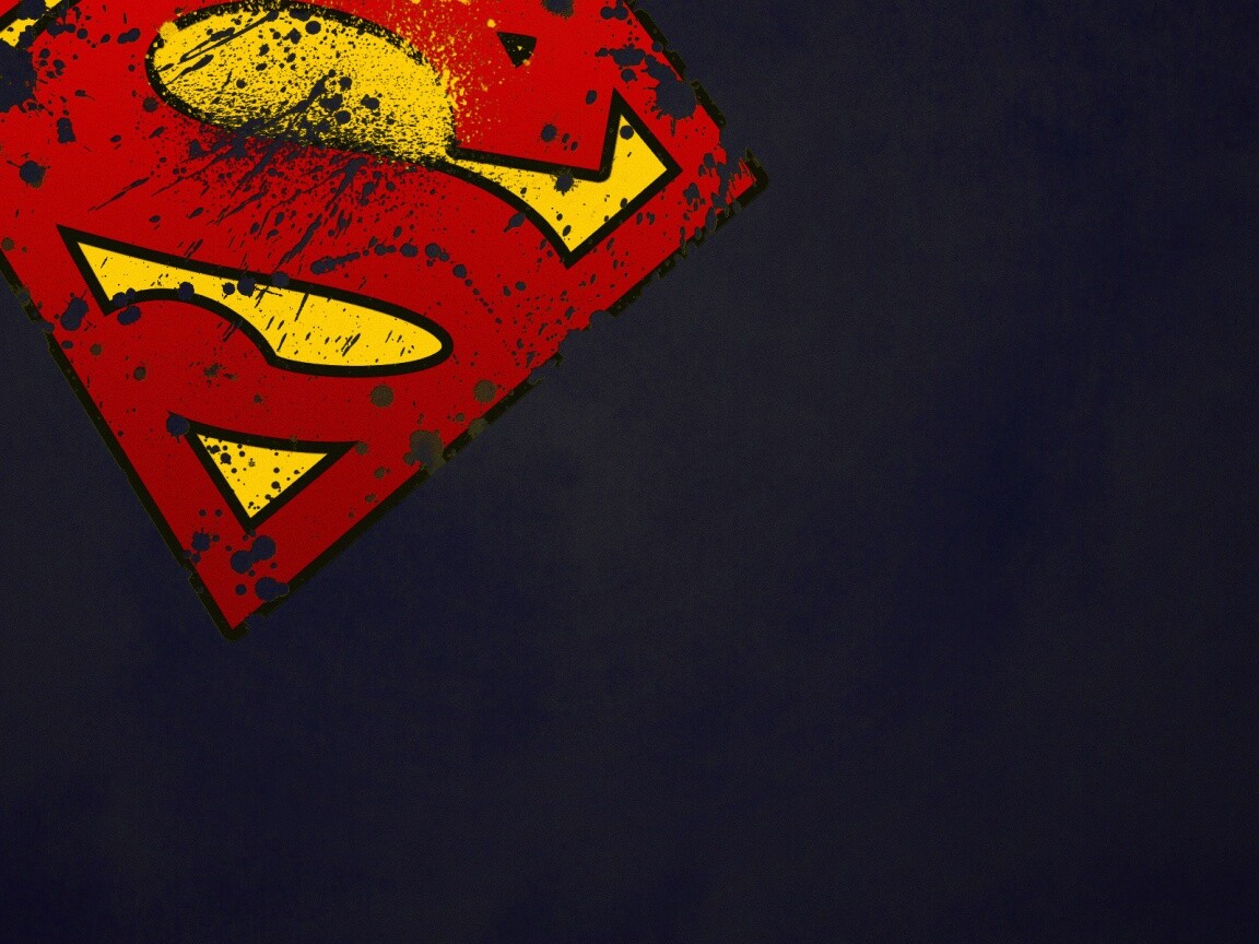 Потертый знак Супермена обои