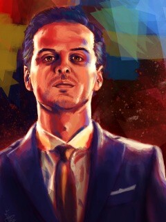 Портрет Джима Мориарти обои