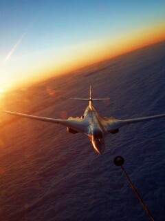 Ту 160 над облаками обои