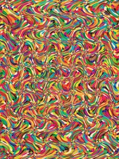 Кривые разноцветные клеточки обои