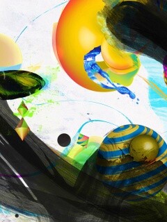 Абстракция из игрушек обои