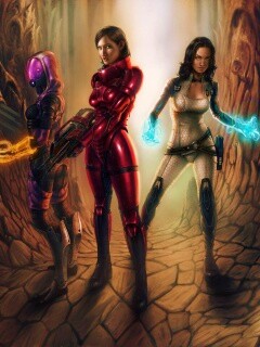 Девушки mass effect обои