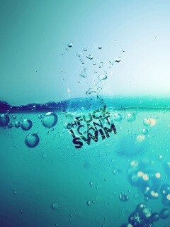 Oh fuck i cant swim обои
