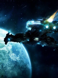 Hyperion летит к земле обои