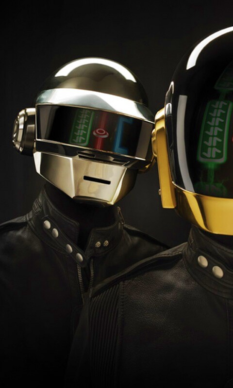 Daft Punk на темном фоне обои