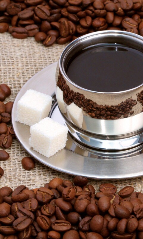 Кофе с сахаром обои