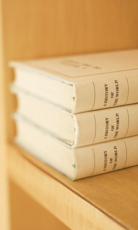 Книги на полке обои
