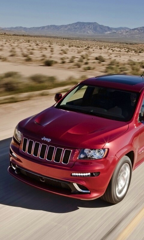 Красный Jeep обои