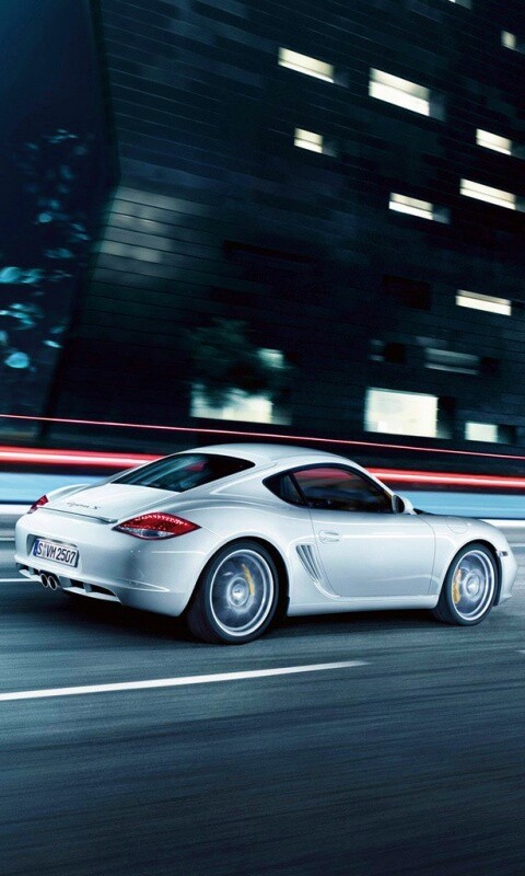 Porsche на трассе обои