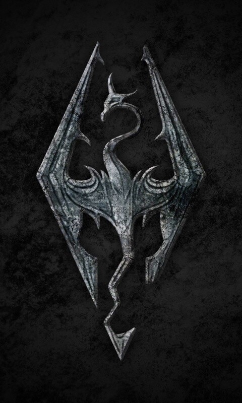 Логотип Skyrim обои