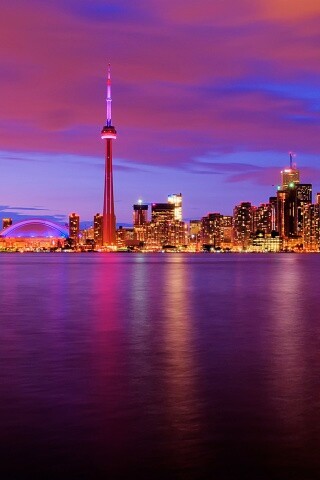 Ночной Торонто обои
