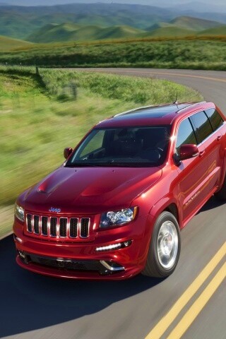 Jeep на дороге обои