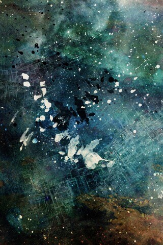 Паттер из красок и штрихов обои