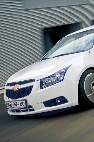 Chevrolet Круз белый седан обои