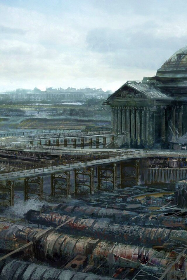 Водоочиститель в мемориале Джеферсона из Fallout 3 обои