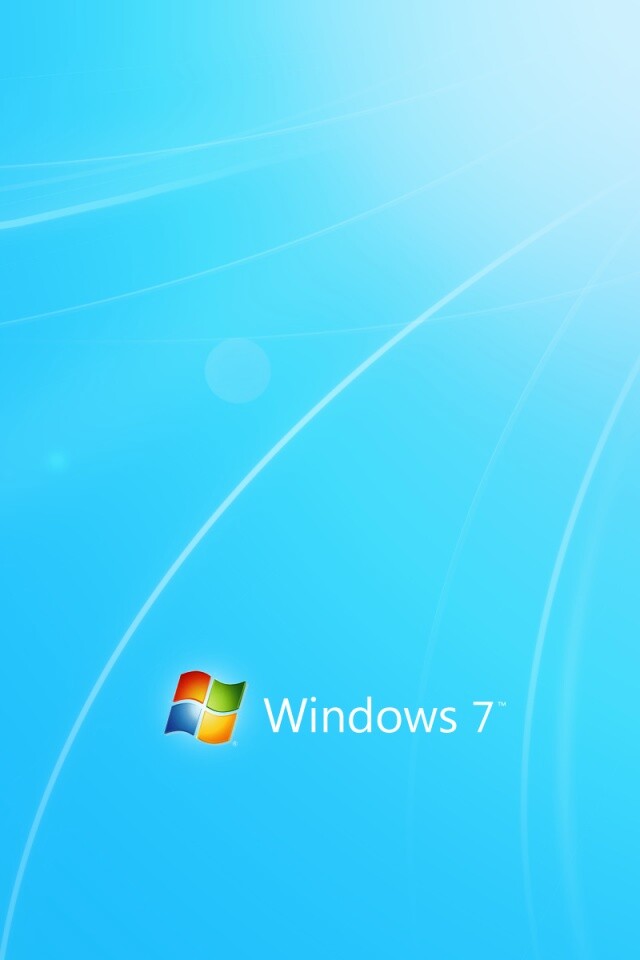 Голубые обои Windows 7 обои