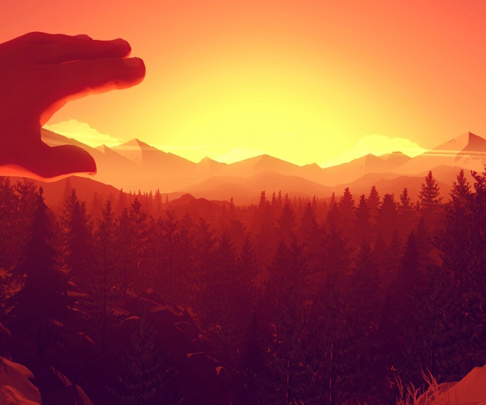 Firewatch закат обои