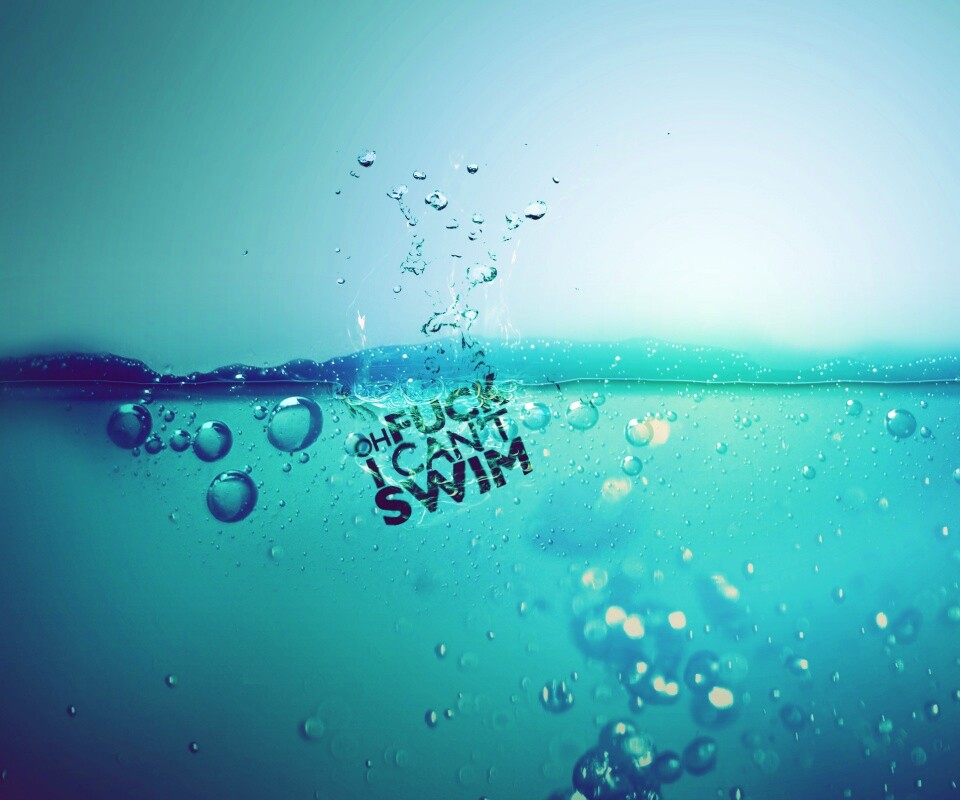 Oh fuck i cant swim обои
