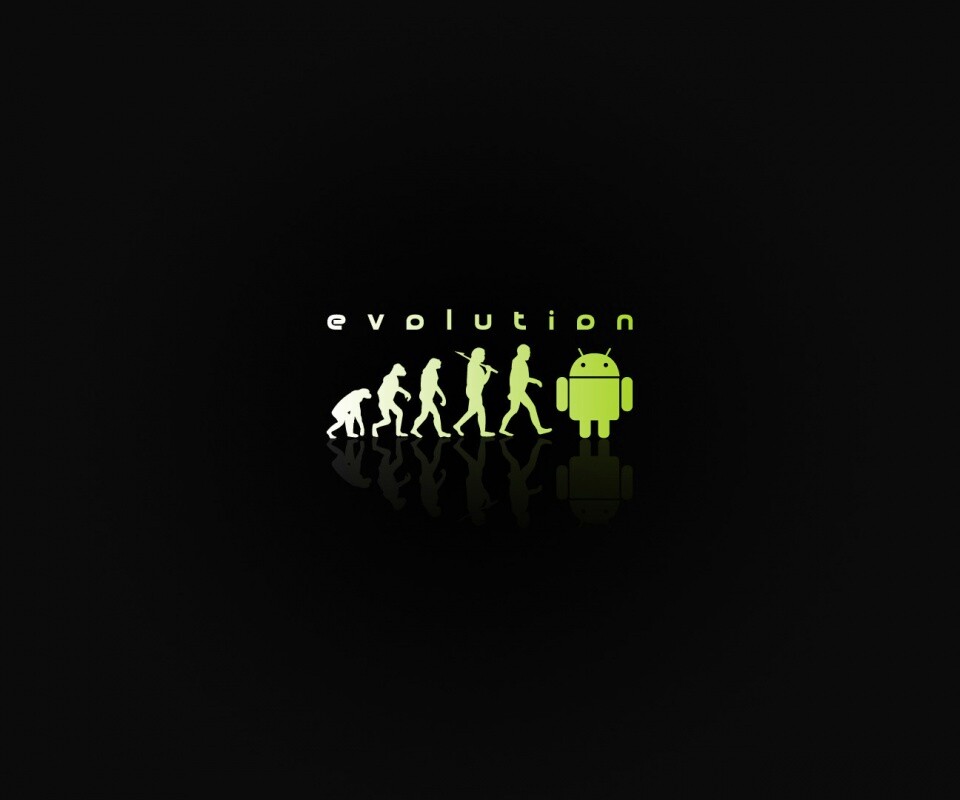 Эволюция по мнению Android обои