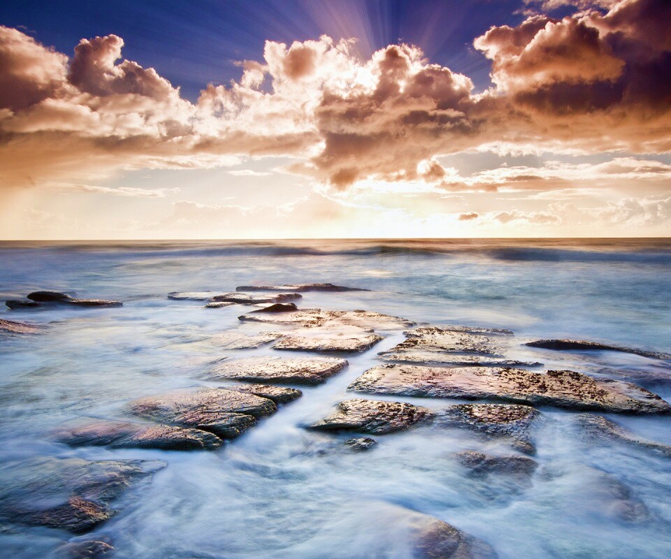 Море в HDR обои
