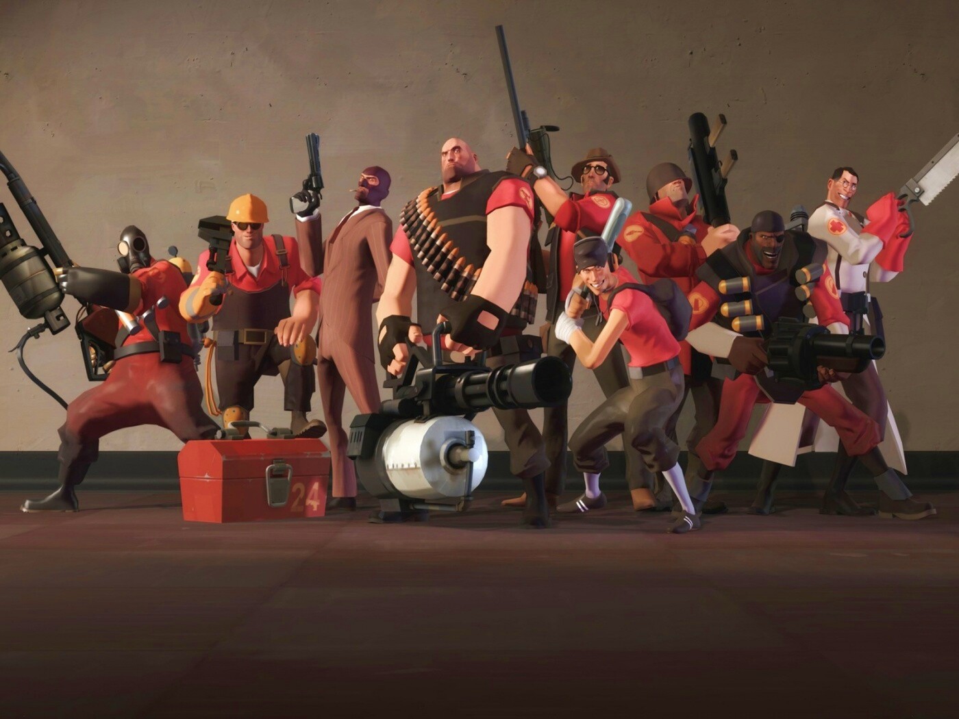 Герои игры Team Fortress 2 обои