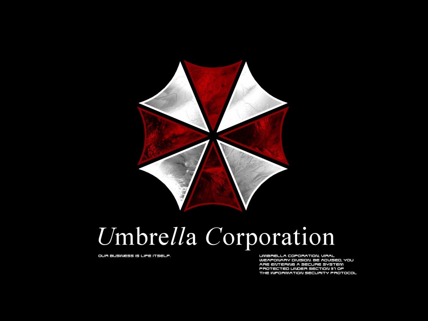 Логотип корпорации Амбрелла (Umbrella corp) обои